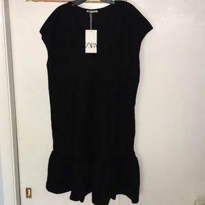 Zara dress - loose fit, flowy, black